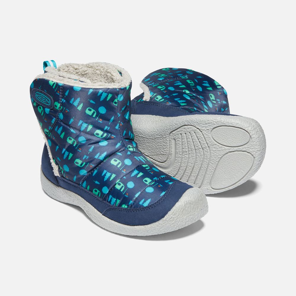 Keen Slip-On Kängor Barn Blå - Howser Ii Boots - 507143YXG